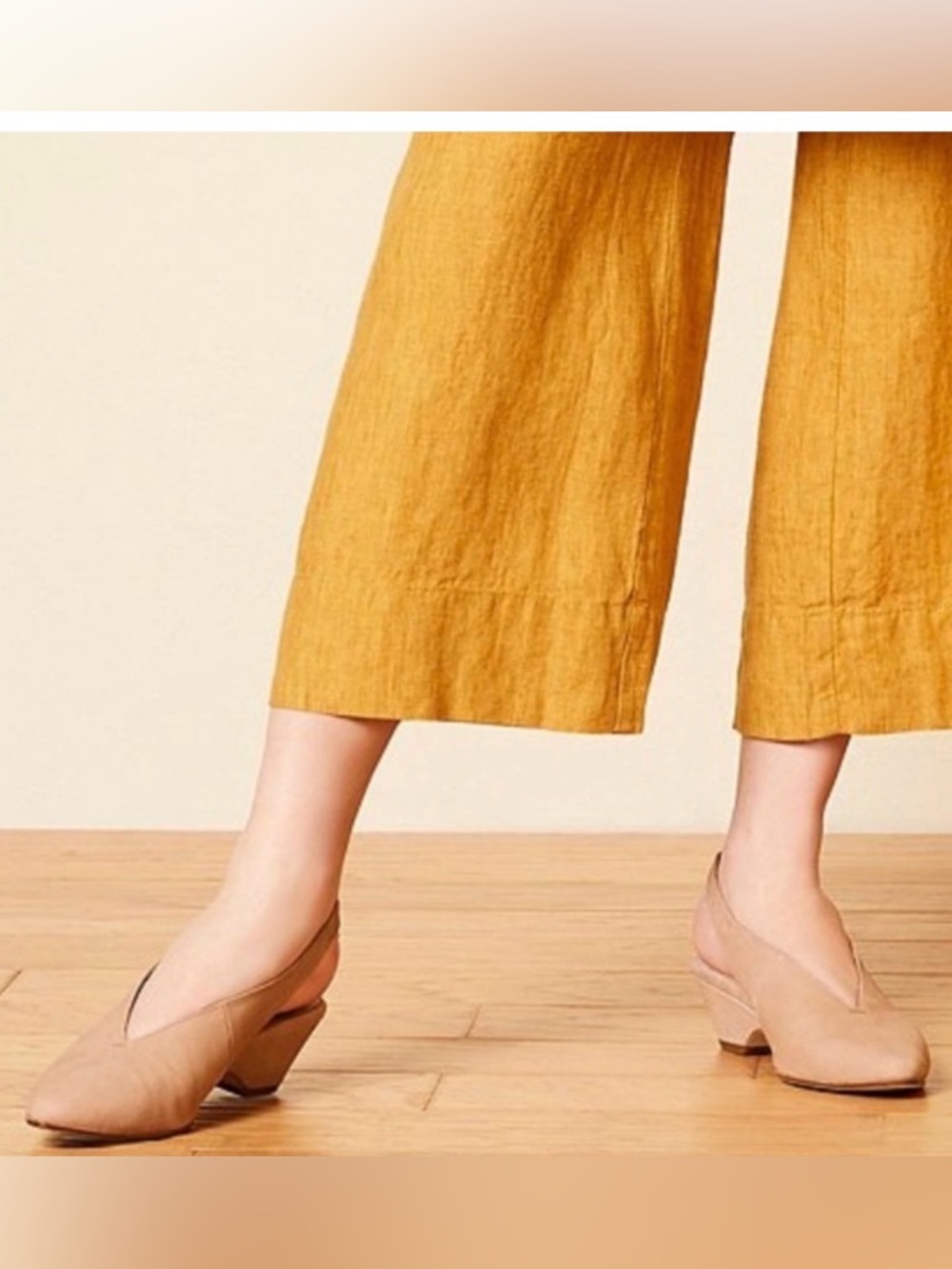 Eileen Fisher Hena/Gatwick Leather Slingback Heel tan women’s 7